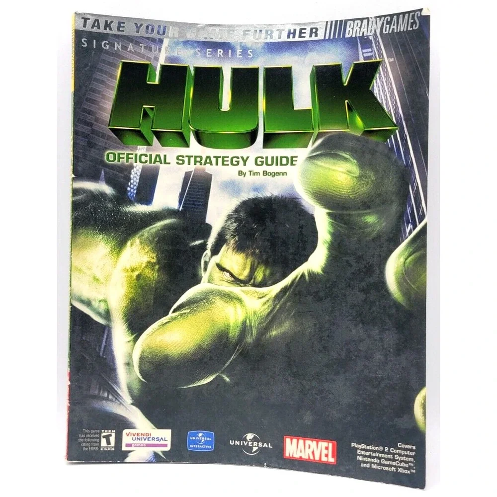 Hulk Brady Games Official PS2 XBox GameCube Strategy Guide Signature‎ Series